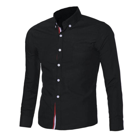 Slim Fit Long Sleeve Men Shirt