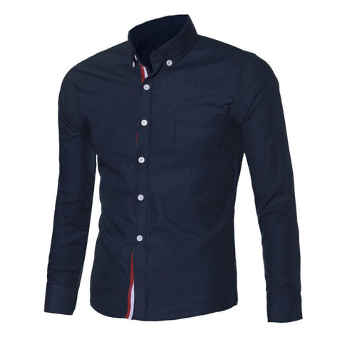 Slim Fit Long Sleeve Men Shirt