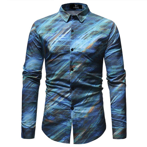 Color Mens Print Shirt